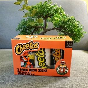 Odd Sox CHEETOS Crew Length Socks 3 Pairs Men's 8-12/Women's 9-14 NEW
